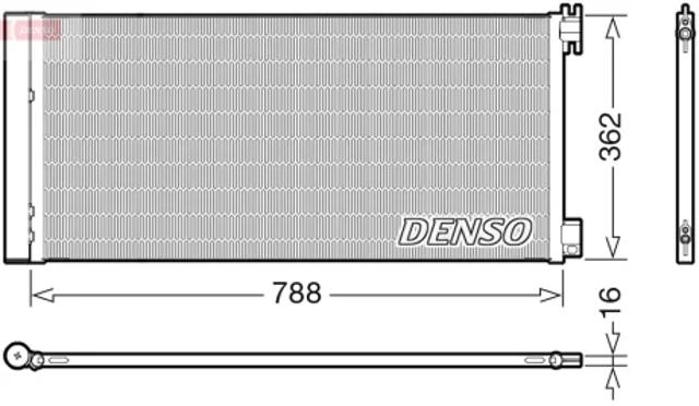 Трубопроводы и радиатор кондиционера DCN23042 DENSO