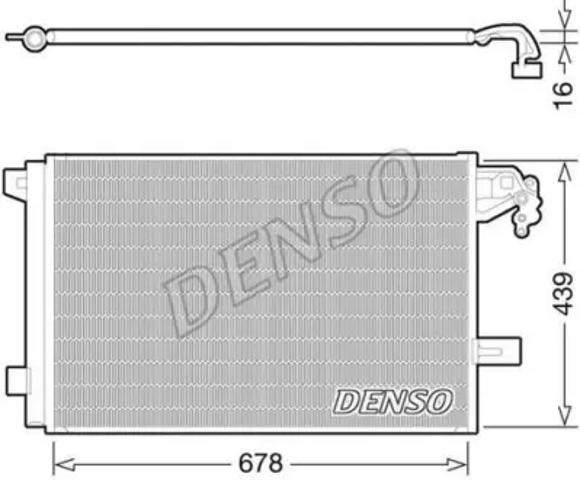 Радиатор системы охлаждения кондиционера DCN32063 DENSO