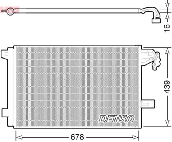DCN32063 DENSO Радиатор кондиционера купить в Полтава
