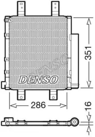 Радиатор системы охлаждения кондиционера DCN35005 DENSO