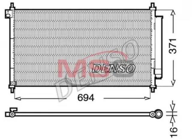 Радиатор охлаждения кондиционера DCN40012 DENSO