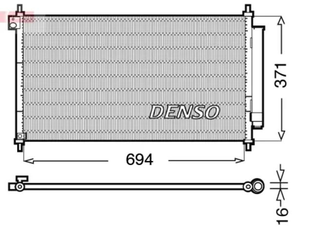 DENSO DCN40012 Радиатор кондиционера в наличии Сумы