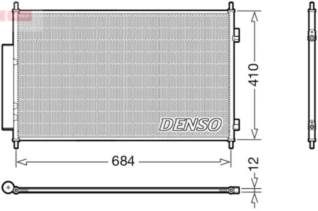 Трубопроводы и радиатор кондиционера DCN40027 DENSO
