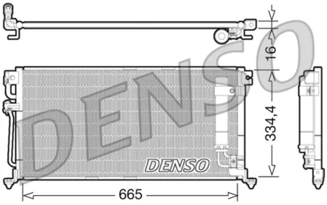 Конденсатор кондиционера DCN45003 DENSO