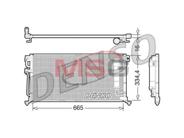 DENSO DCN45003 Радиатор кондиционера в наличии Чернигов