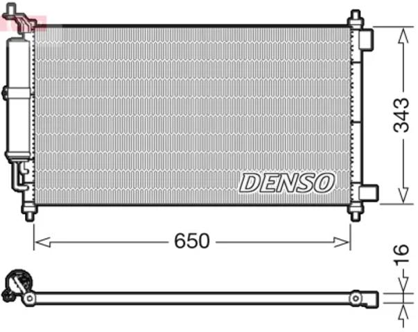 Конденсатор системы охлаждения DCN46020 DENSO