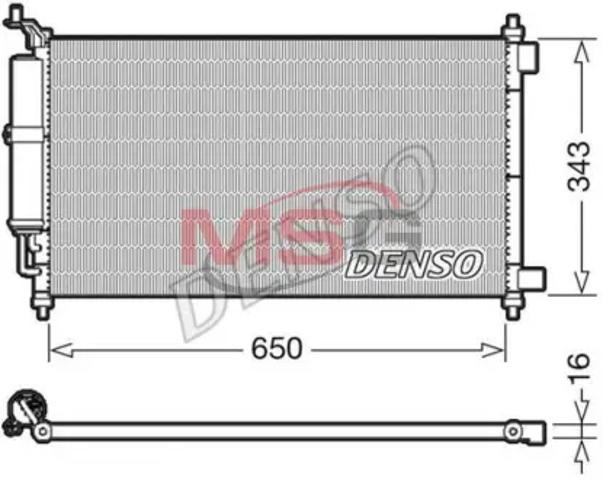DCN46020 DENSO Радиатор кондиционера купить в Винница