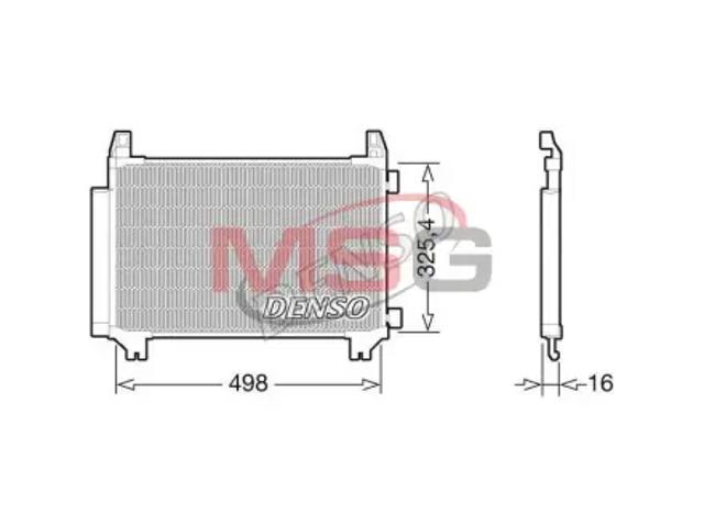 Конденсатор кондиционера DCN50028 DENSO
