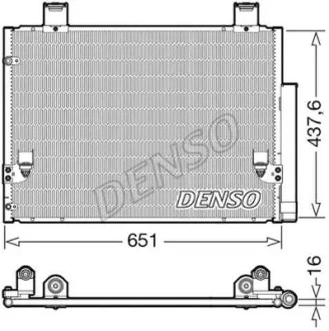 Конденсатор системы охлаждения DCN50057 DENSO