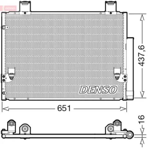 DENSO DCN50057 Радиатор кондиционера в наличии Павлоград