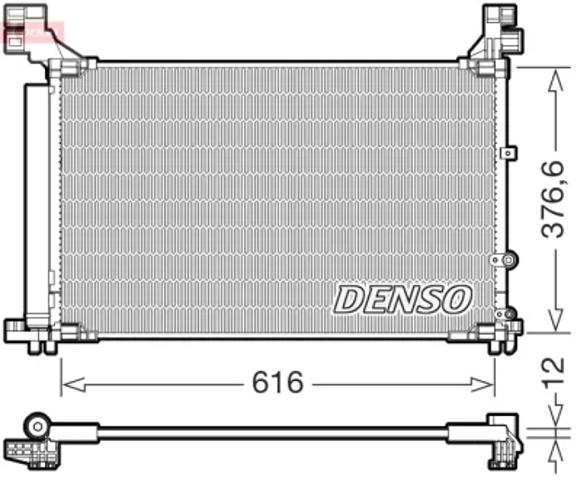 Конденсатор системы охлаждения DCN50133 DENSO