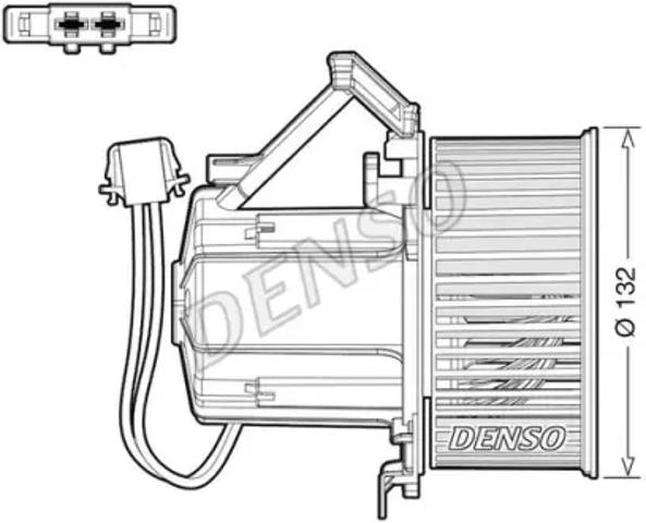 Мотор вентилятора печки (отопителя салона) DEA02009 DENSO