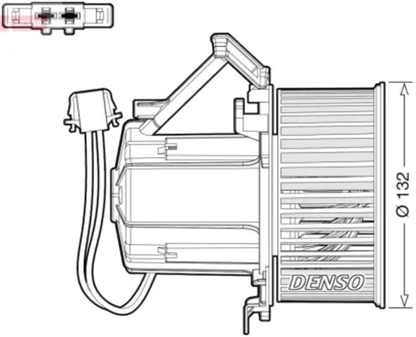 DEA02009 DENSO Вентилятор печки купить в Николаев