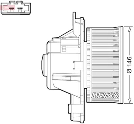 Мотор вентилятора печки (отопителя салона) DEA21014 DENSO