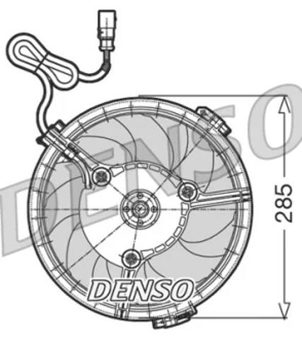 Вентилятор радиатора DER02005 DENSO