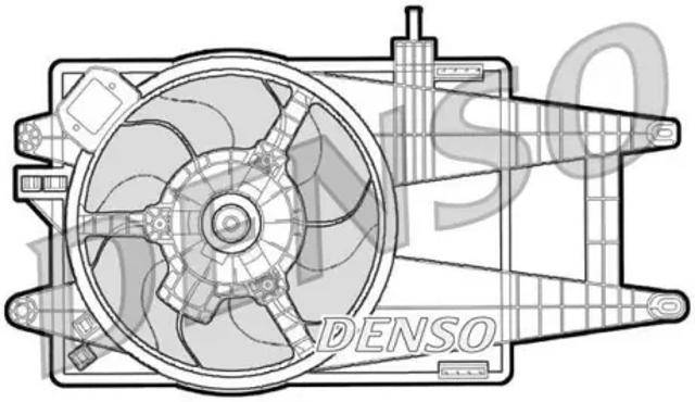 DENSO DER09040 Диффузор вентилятора в сборе с мотором и крыльчаткой в наличии Ирпень