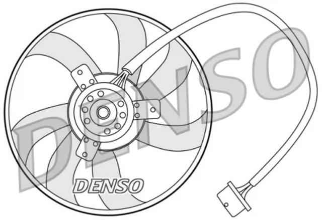 DENSO DER32003 Электровентилятор охлаждения в сборе (мотор+крыльчатка) правый в наличии Ирпень
