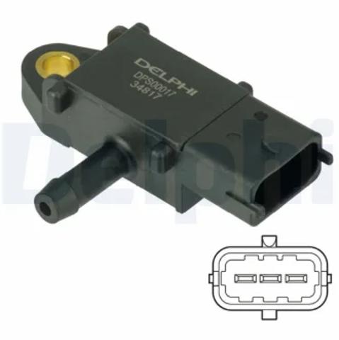 Датчик давления выхлопных газов DPS00017 DELPHI