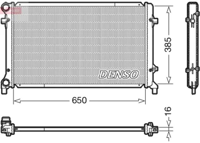 Радиатор водяной DRM02014 DENSO