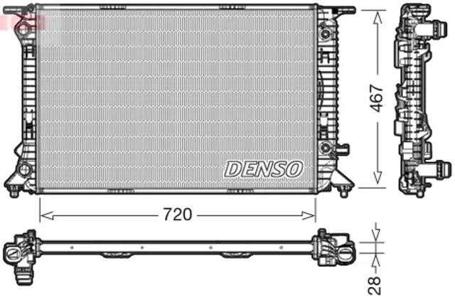Радиатор охлаждения DRM02021 DENSO
