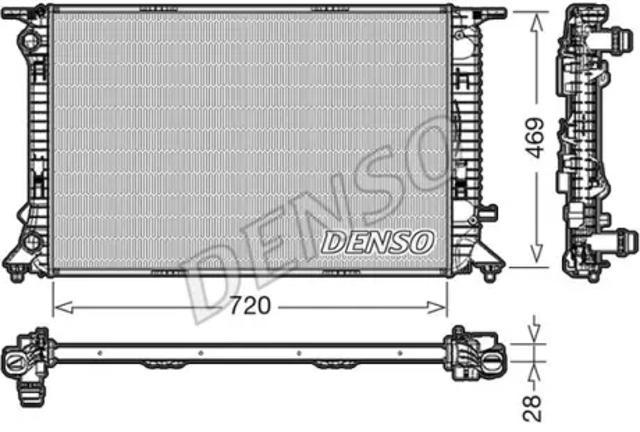 Радиатор охлаждения DRM02022 DENSO