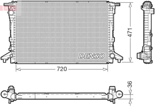Радиатор DRM02047 DENSO