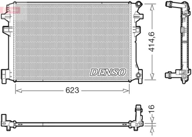 Радиатор охлаждения, дополнительный DRM02048 DENSO