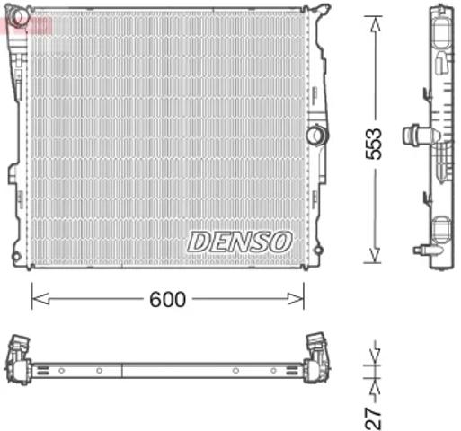 Радиатор охлаждения двигателя DRM05008 DENSO