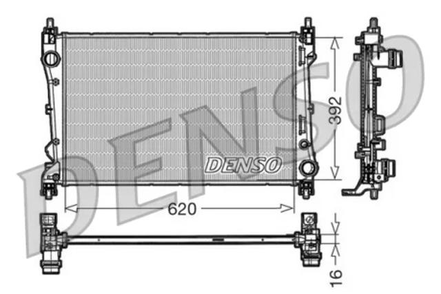 Радиатор охлаждения DRM09113 DENSO