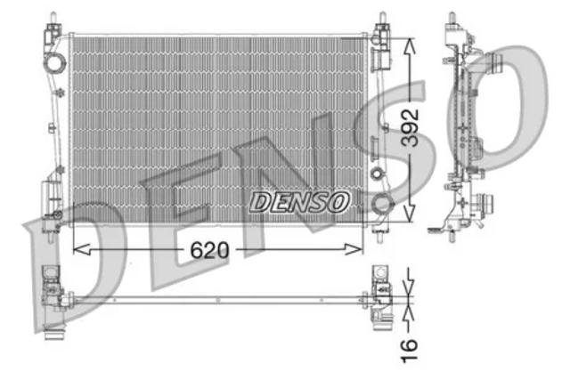 Радиатор охлаждения DRM09114 DENSO