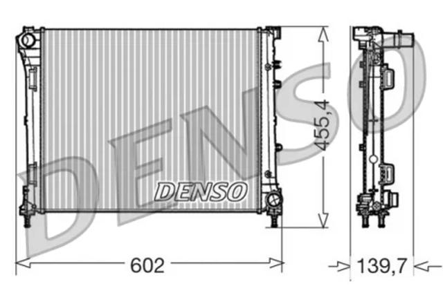 Радиатор системы охлаждения двигателя DRM09162 DENSO