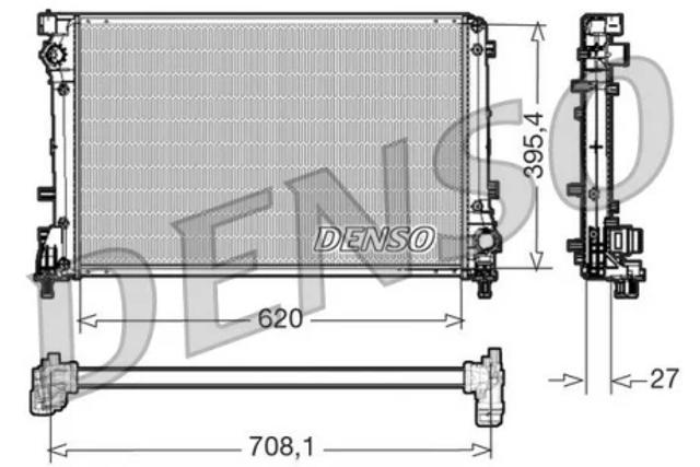 Радиатор охлаждения DRM09163 DENSO