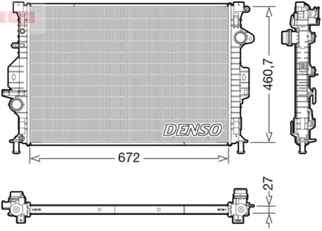 Радиатор охлаждения DRM10115 DENSO