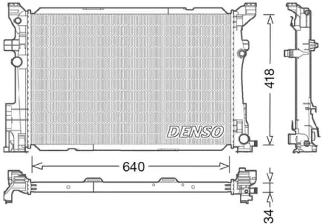 Радиатор водяной DRM17054 DENSO