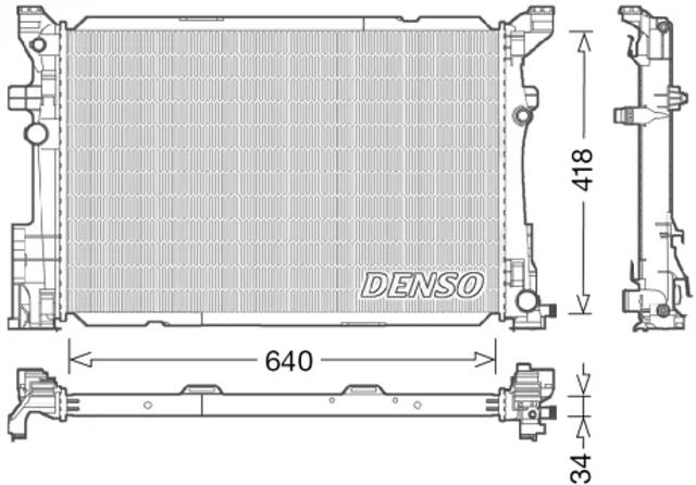 DRM17054 Радиатор охлаждения двигателя купить Кривой Рог