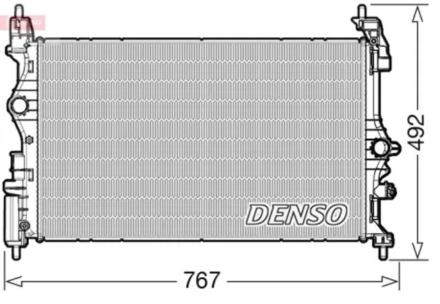 Радиатор охлаждения двигателя DRM20051 DENSO