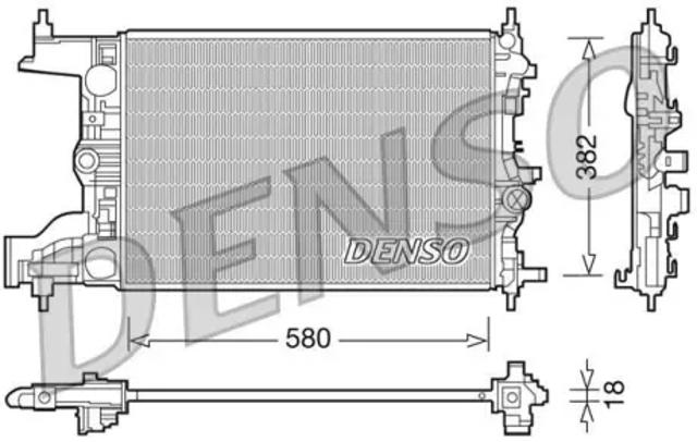 DRM20094 DENSO Радиатор охлаждения двигателя купить в Житомир
