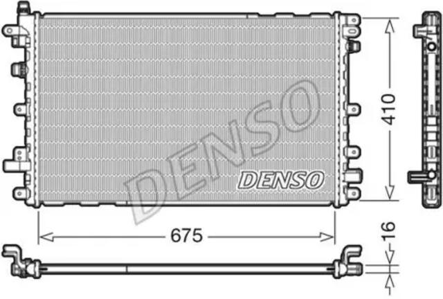 DENSO DRM20113 Радиатор охлаждения двигателя в наличии Ирпень
