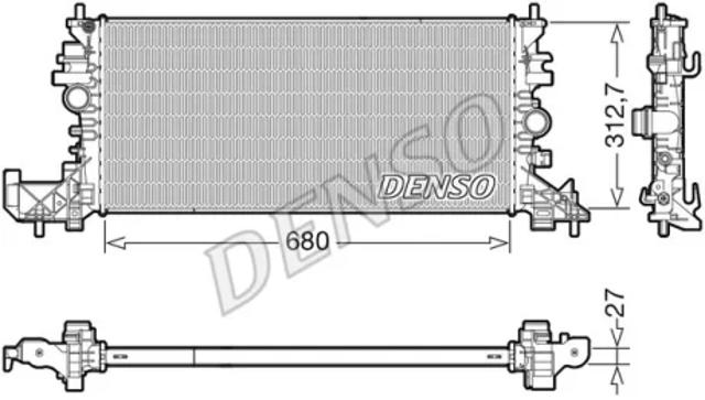 Радиатор охлаждения DRM20118 DENSO
