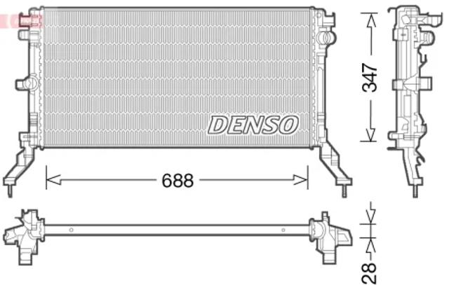 DENSO DRM23039 Радиатор в наличии Каменское