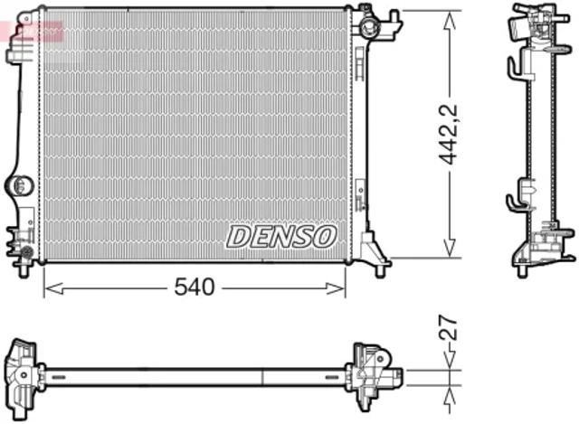 Радиатор водяной DRM23115 DENSO