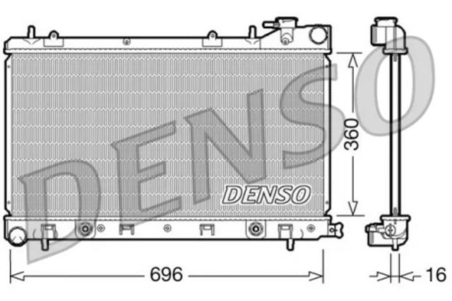 Радиатор основной DRM36002 DENSO