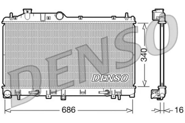 DENSO DRM36008 Радиатор в наличии Ирпень