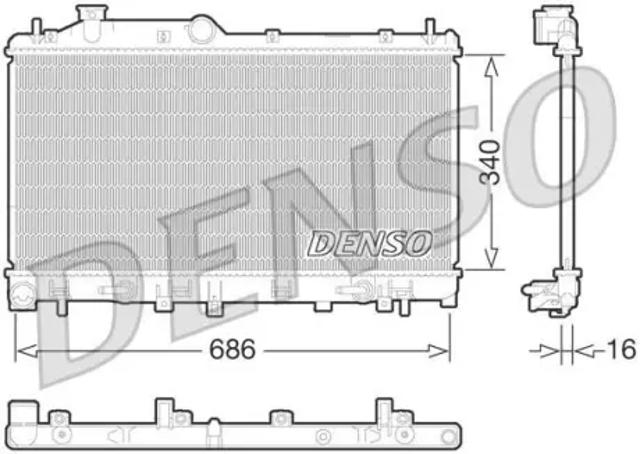 Радиатор охлаждения DRM36015 DENSO
