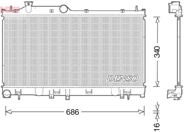 DRM36021 Радиатор купить Полтава