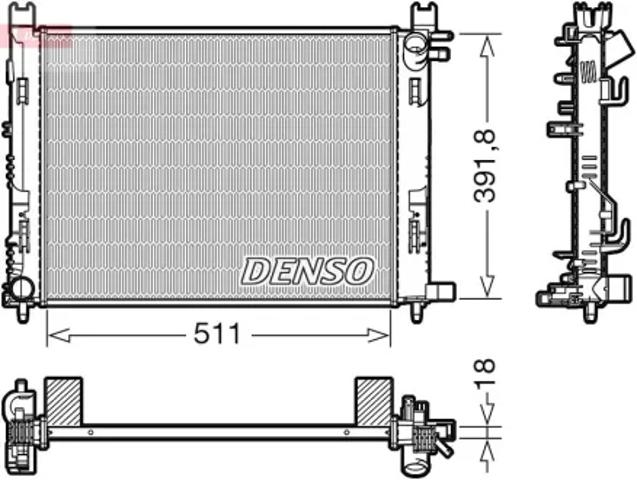 Радиатор основной DRM37002 DENSO