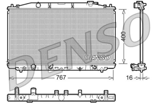 Радиатор водяной DRM40025 DENSO