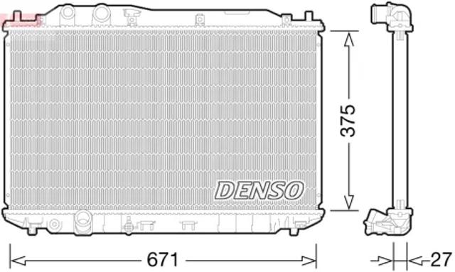 Радиатор охлаждения DRM40029 DENSO