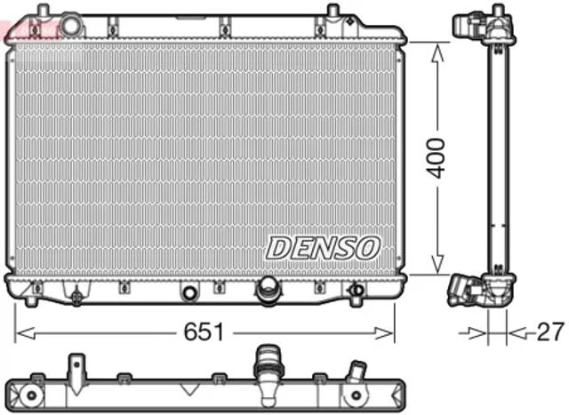 Радиатор основной DRM40036 DENSO