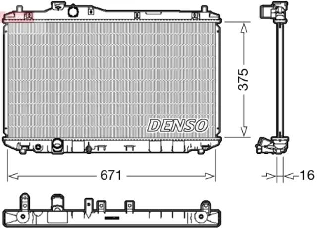 Радиатор основной DRM40037 DENSO